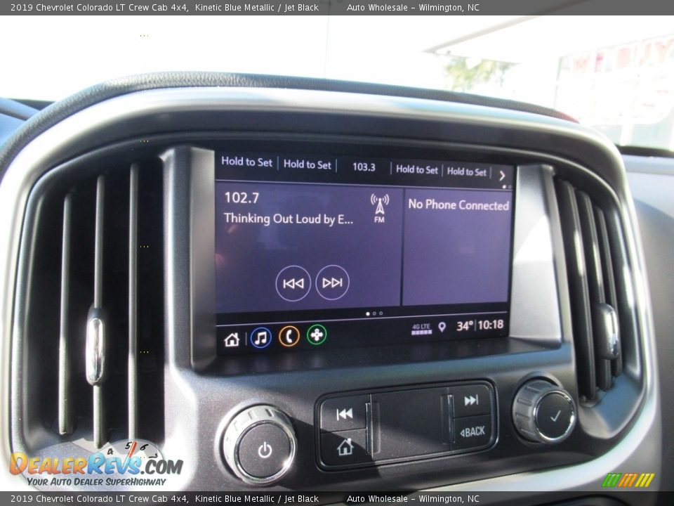 2019 Chevrolet Colorado LT Crew Cab 4x4 Kinetic Blue Metallic / Jet Black Photo #17