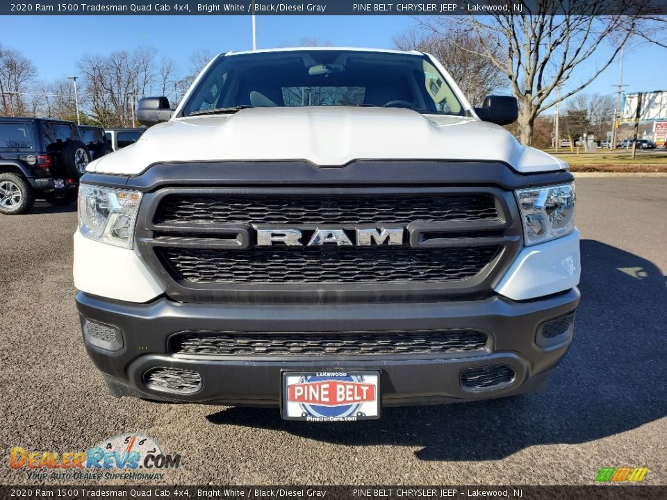 2020 Ram 1500 Tradesman Quad Cab 4x4 Bright White / Black/Diesel Gray Photo #2