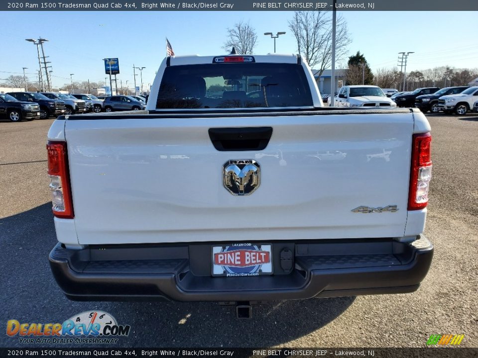 2020 Ram 1500 Tradesman Quad Cab 4x4 Bright White / Black/Diesel Gray Photo #5
