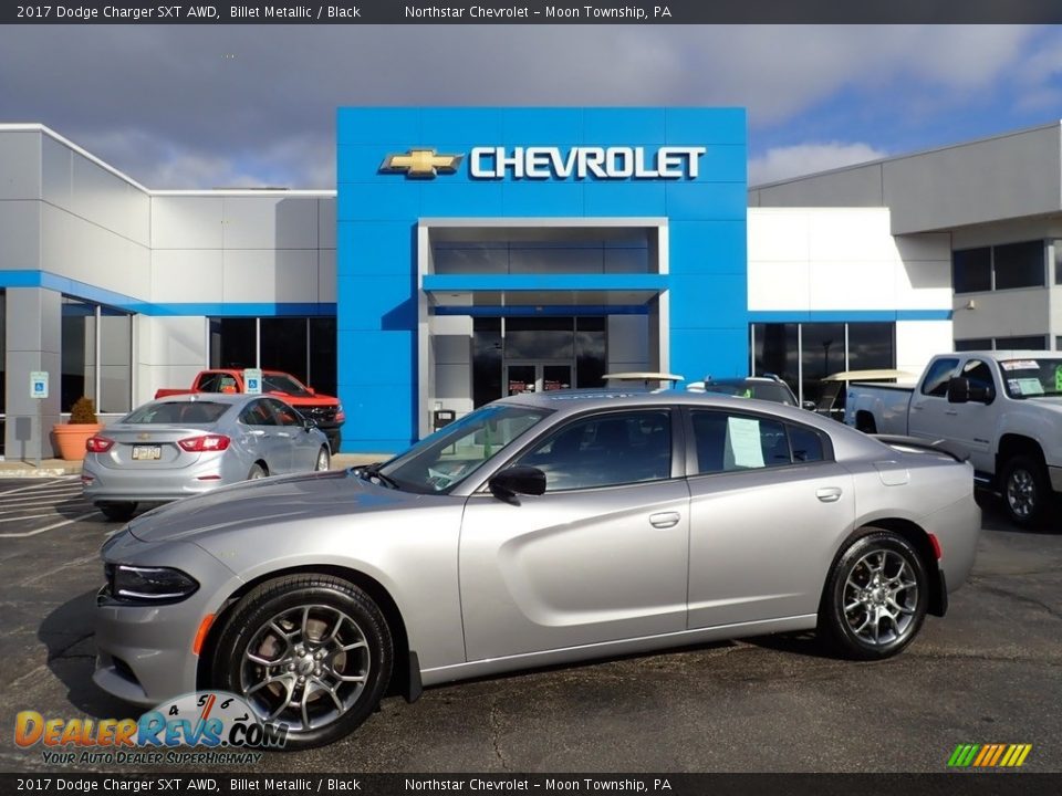 2017 Dodge Charger SXT AWD Billet Metallic / Black Photo #1