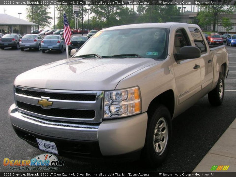 2008 Chevrolet Silverado 1500 LT Crew Cab 4x4 Silver Birch Metallic / Light Titanium/Ebony Accents Photo #3