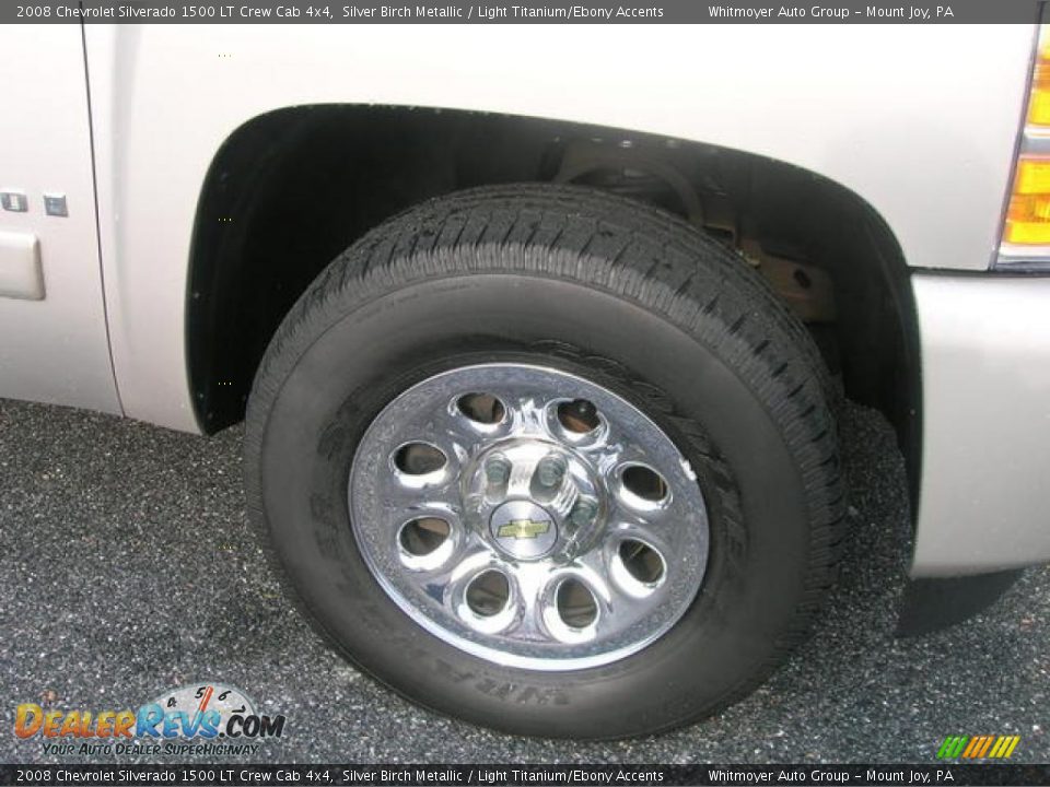 2008 Chevrolet Silverado 1500 LT Crew Cab 4x4 Silver Birch Metallic / Light Titanium/Ebony Accents Photo #4