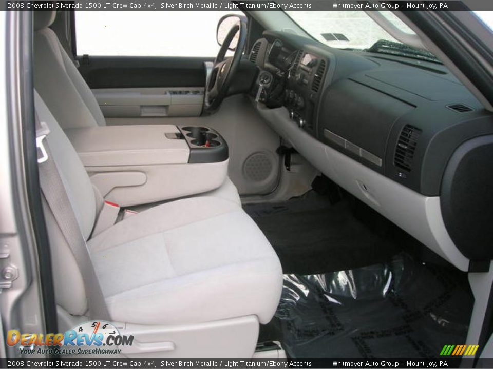 2008 Chevrolet Silverado 1500 LT Crew Cab 4x4 Silver Birch Metallic / Light Titanium/Ebony Accents Photo #5