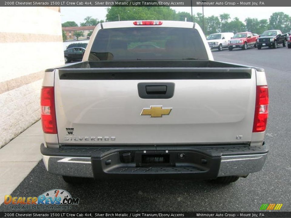 2008 Chevrolet Silverado 1500 LT Crew Cab 4x4 Silver Birch Metallic / Light Titanium/Ebony Accents Photo #8