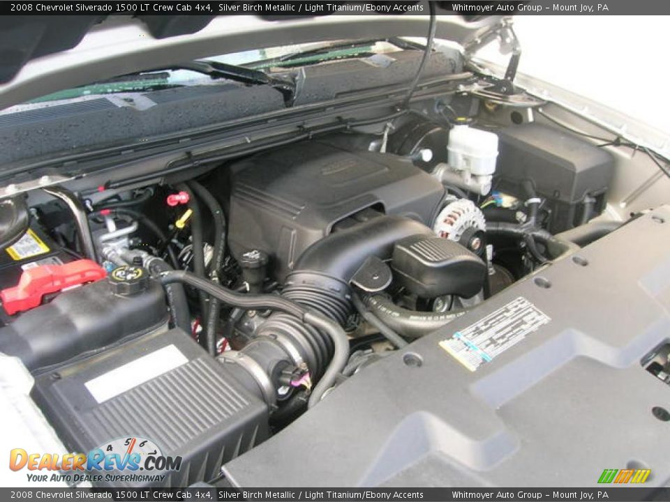 2008 Chevrolet Silverado 1500 LT Crew Cab 4x4 Silver Birch Metallic / Light Titanium/Ebony Accents Photo #9