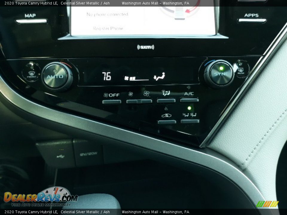 2020 Toyota Camry Hybrid LE Celestial Silver Metallic / Ash Photo #13