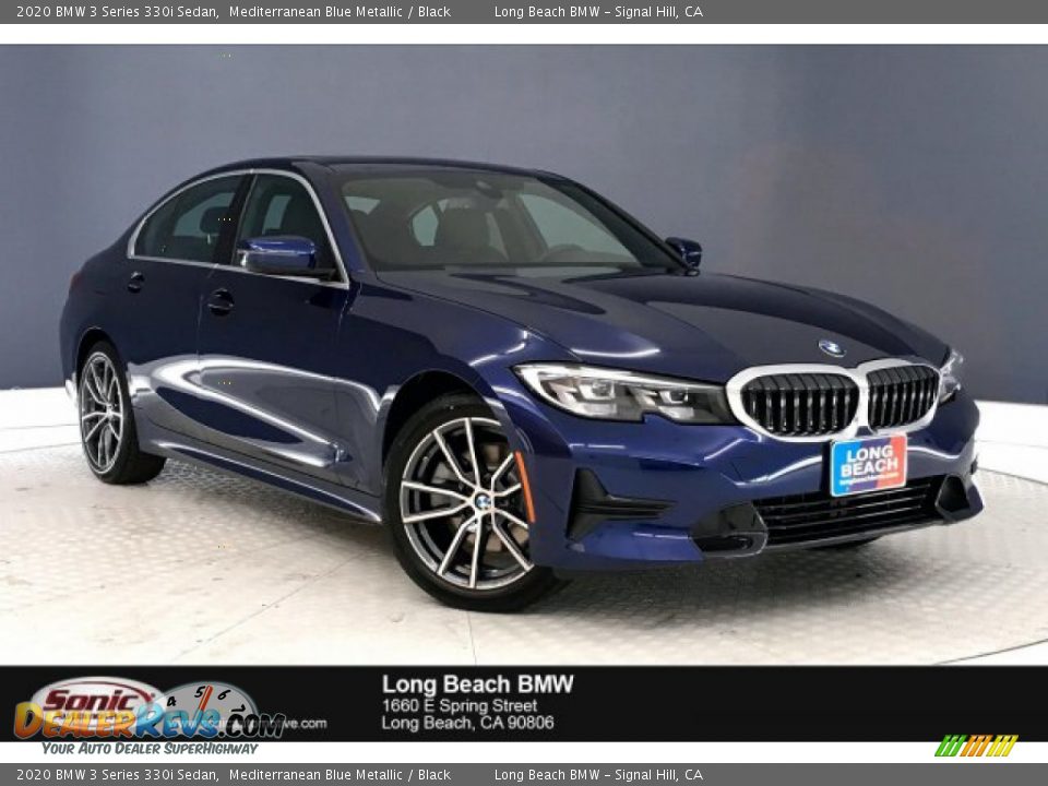 2020 BMW 3 Series 330i Sedan Mediterranean Blue Metallic / Black Photo #1