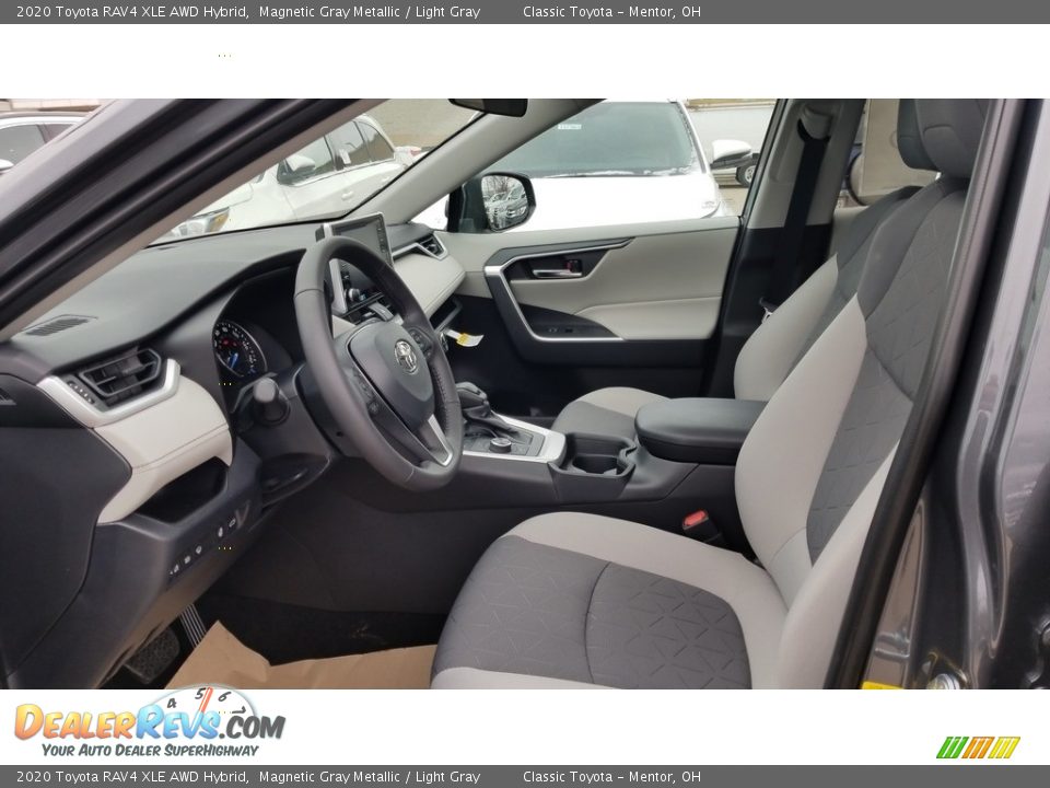 2020 Toyota RAV4 XLE AWD Hybrid Magnetic Gray Metallic / Light Gray Photo #2