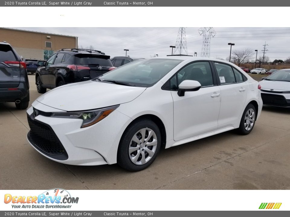 2020 Toyota Corolla LE Super White / Light Gray Photo #1