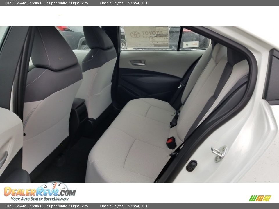 2020 Toyota Corolla LE Super White / Light Gray Photo #3