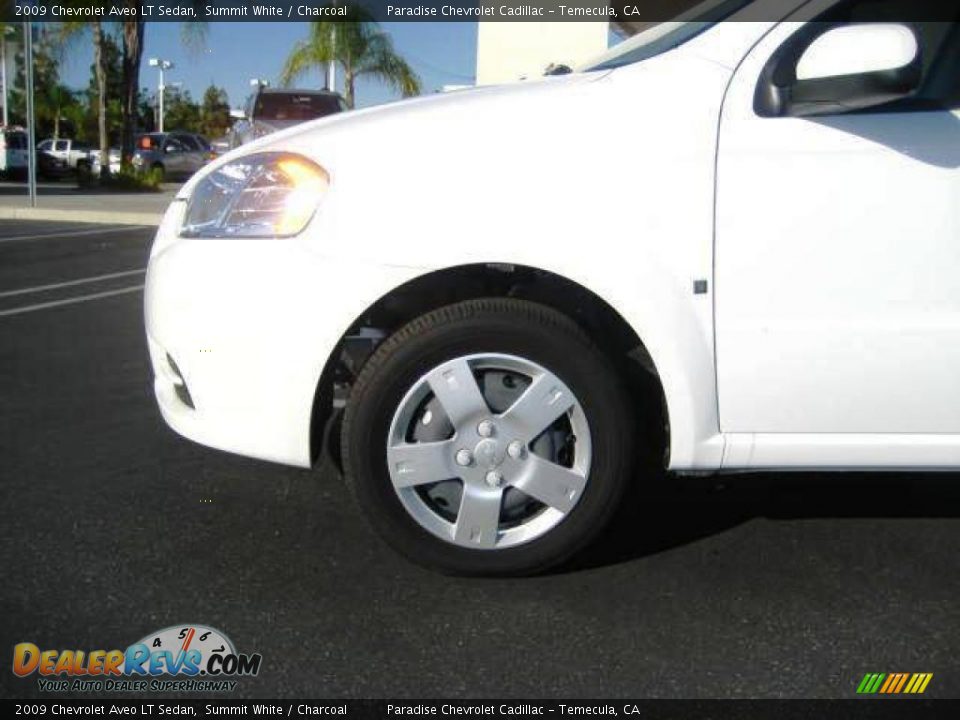 2009 Chevrolet Aveo LT Sedan Summit White / Charcoal Photo #8