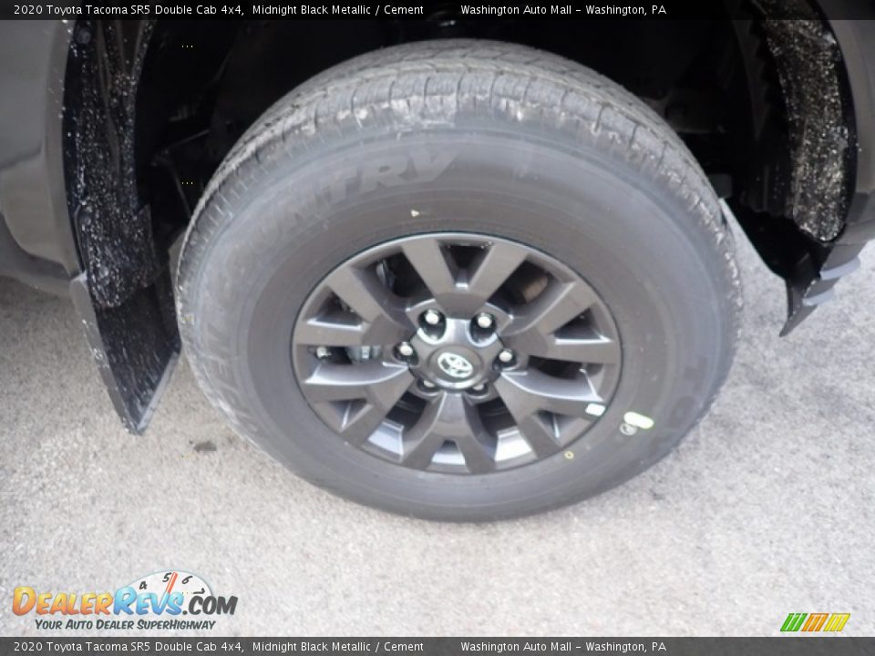 2020 Toyota Tacoma SR5 Double Cab 4x4 Midnight Black Metallic / Cement Photo #2