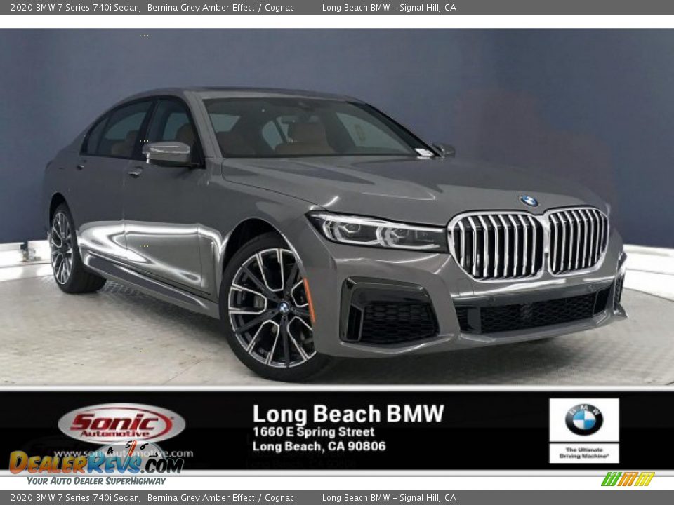 2020 BMW 7 Series 740i Sedan Bernina Grey Amber Effect / Cognac Photo #1