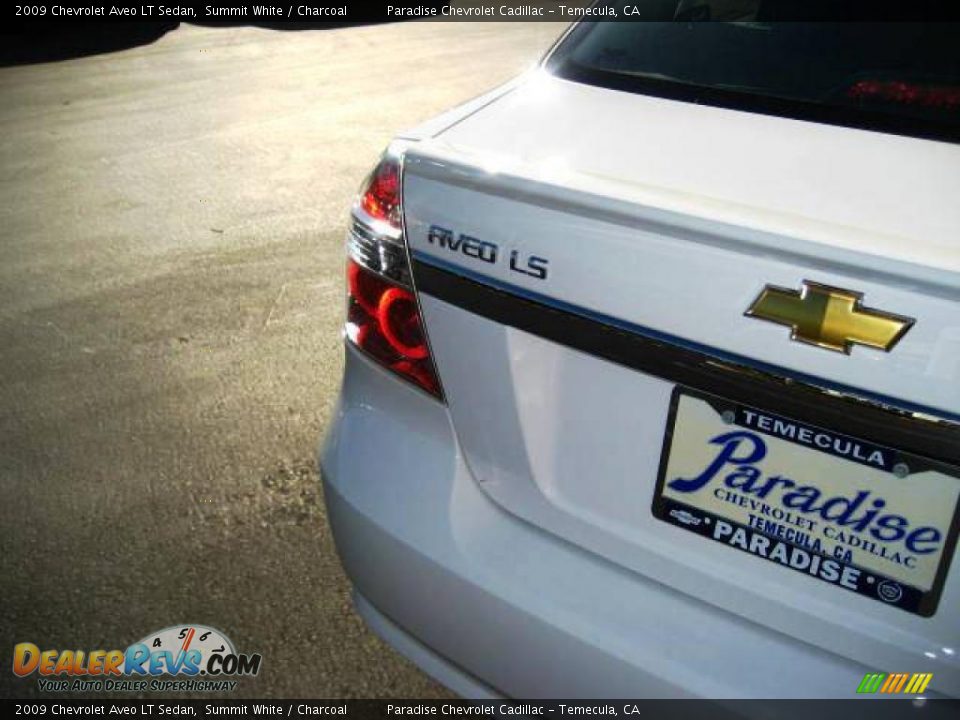 2009 Chevrolet Aveo LT Sedan Summit White / Charcoal Photo #9