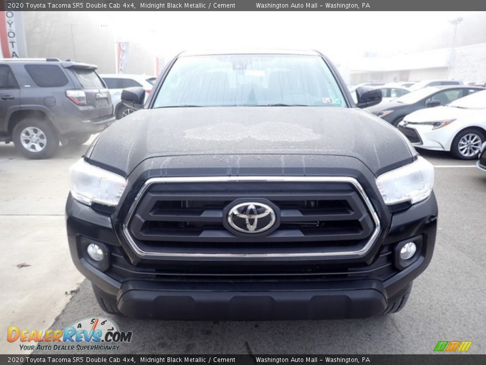 2020 Toyota Tacoma SR5 Double Cab 4x4 Midnight Black Metallic / Cement Photo #9