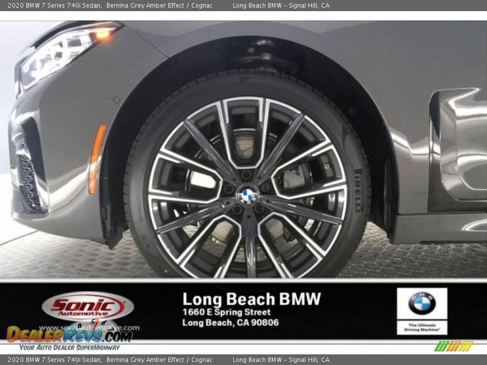 2020 BMW 7 Series 740i Sedan Bernina Grey Amber Effect / Cognac Photo #9