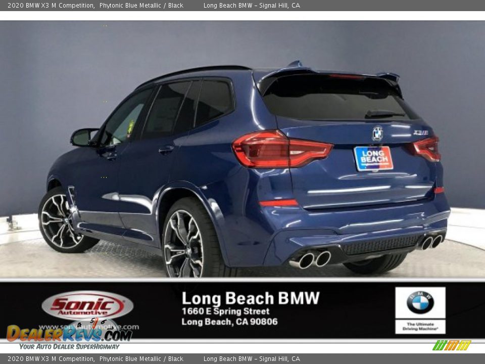 2020 BMW X3 M Competition Phytonic Blue Metallic / Black Photo #2