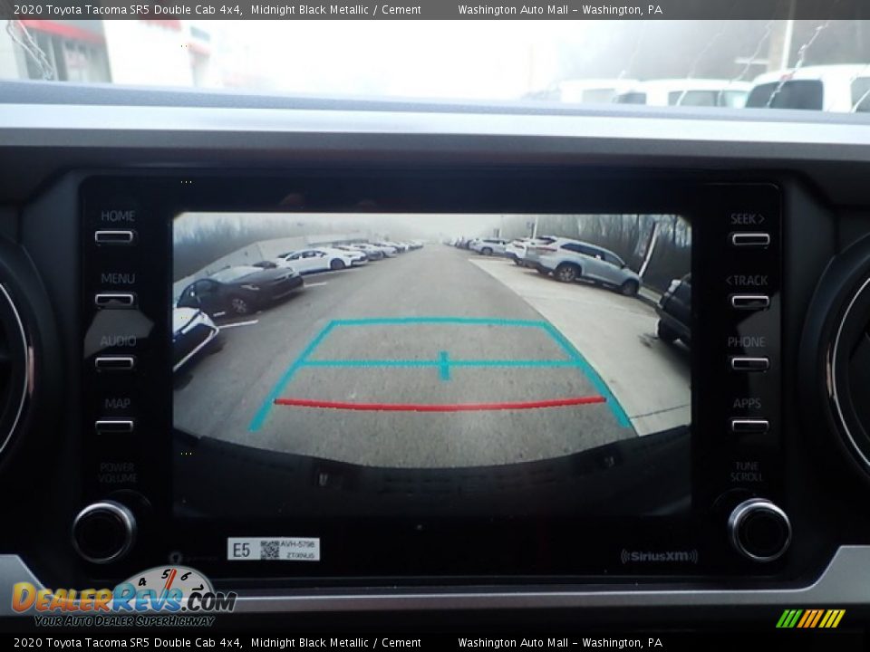 2020 Toyota Tacoma SR5 Double Cab 4x4 Midnight Black Metallic / Cement Photo #17