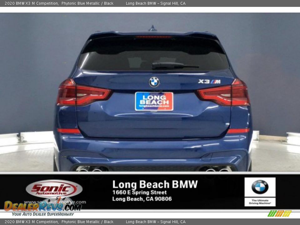 2020 BMW X3 M Competition Phytonic Blue Metallic / Black Photo #3
