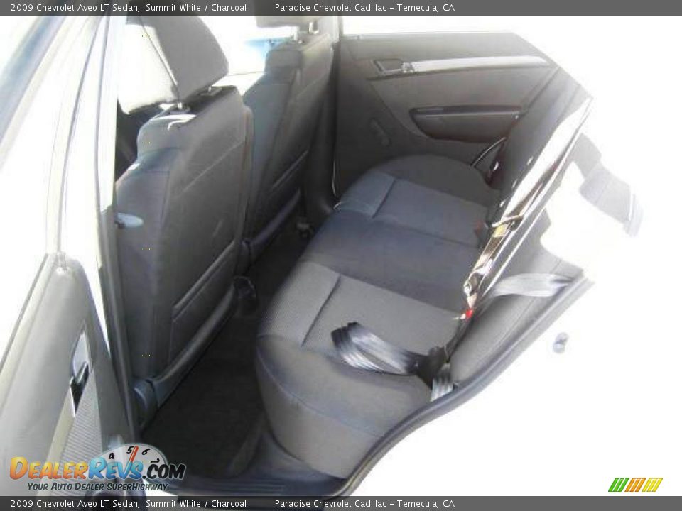 2009 Chevrolet Aveo LT Sedan Summit White / Charcoal Photo #11