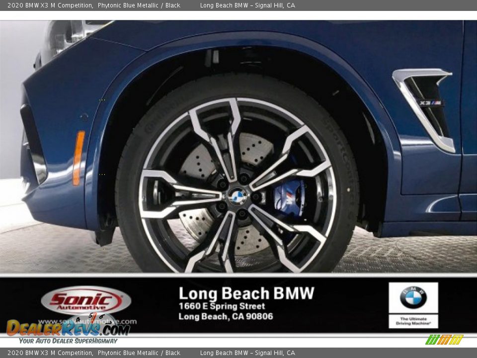 2020 BMW X3 M Competition Phytonic Blue Metallic / Black Photo #9