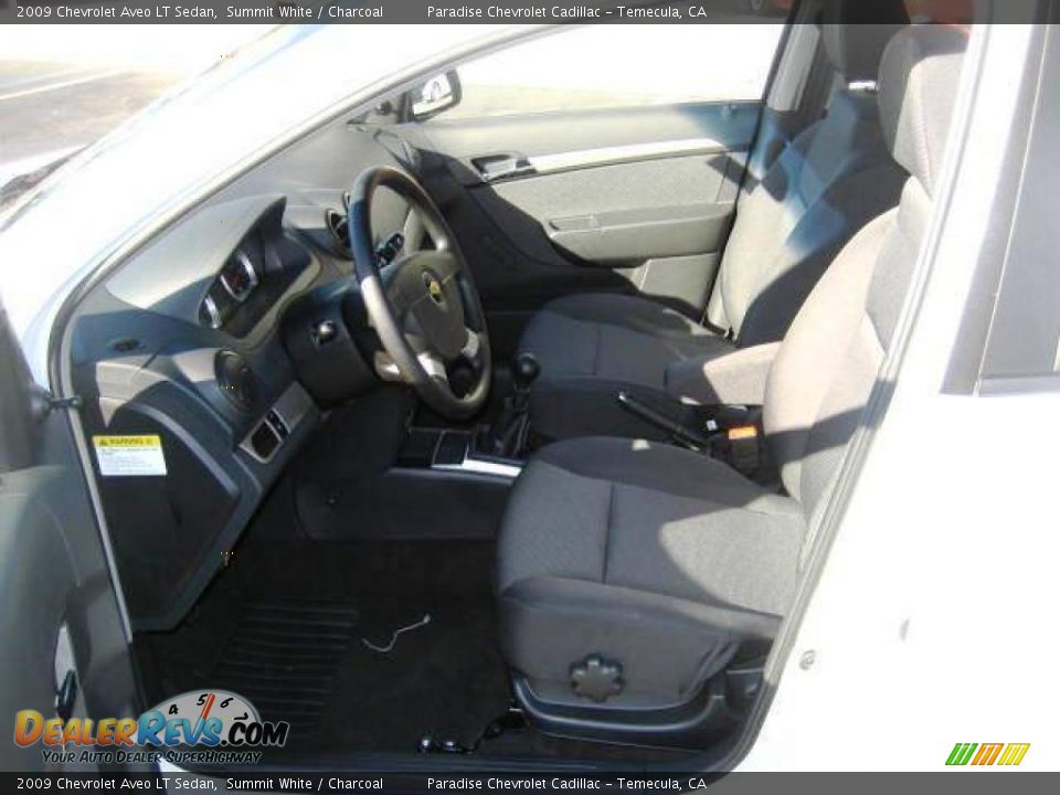 2009 Chevrolet Aveo LT Sedan Summit White / Charcoal Photo #12