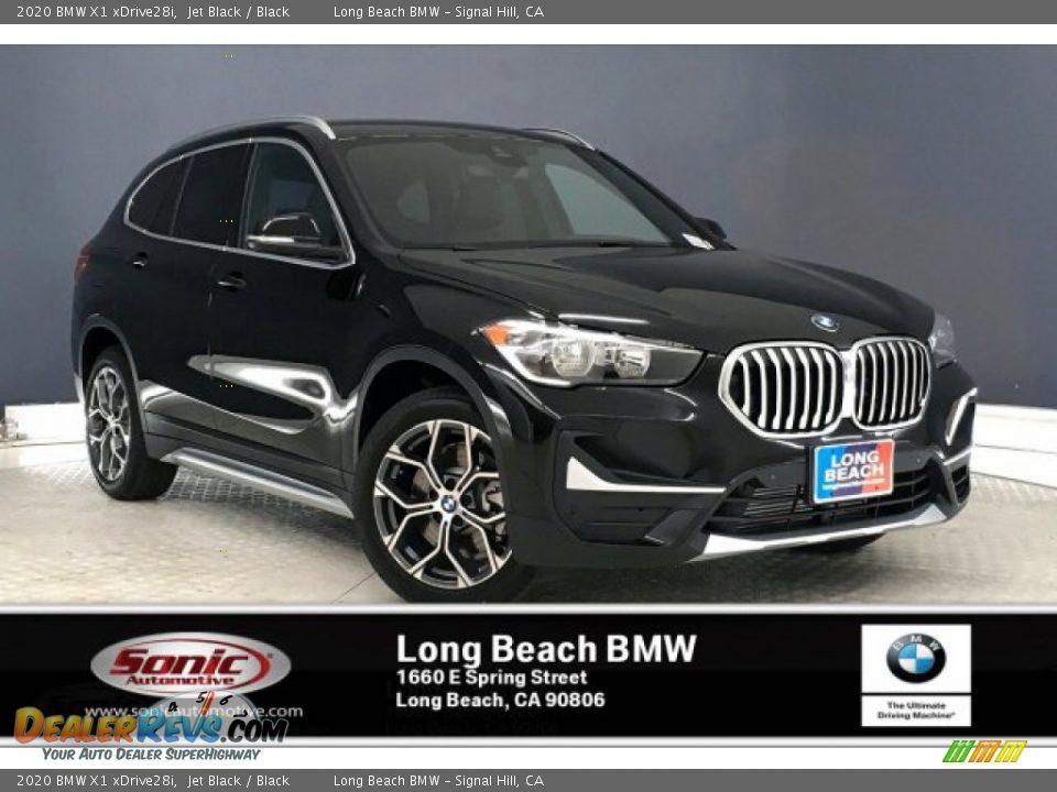 2020 BMW X1 xDrive28i Jet Black / Black Photo #1