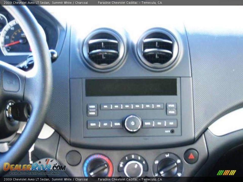 2009 Chevrolet Aveo LT Sedan Summit White / Charcoal Photo #14