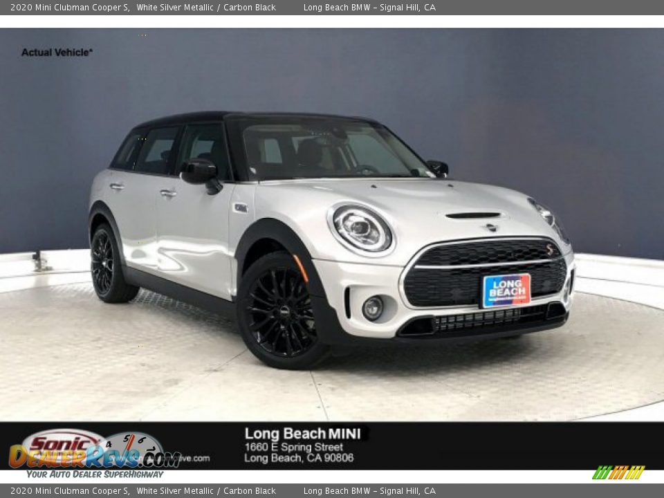 2020 Mini Clubman Cooper S White Silver Metallic / Carbon Black Photo #1