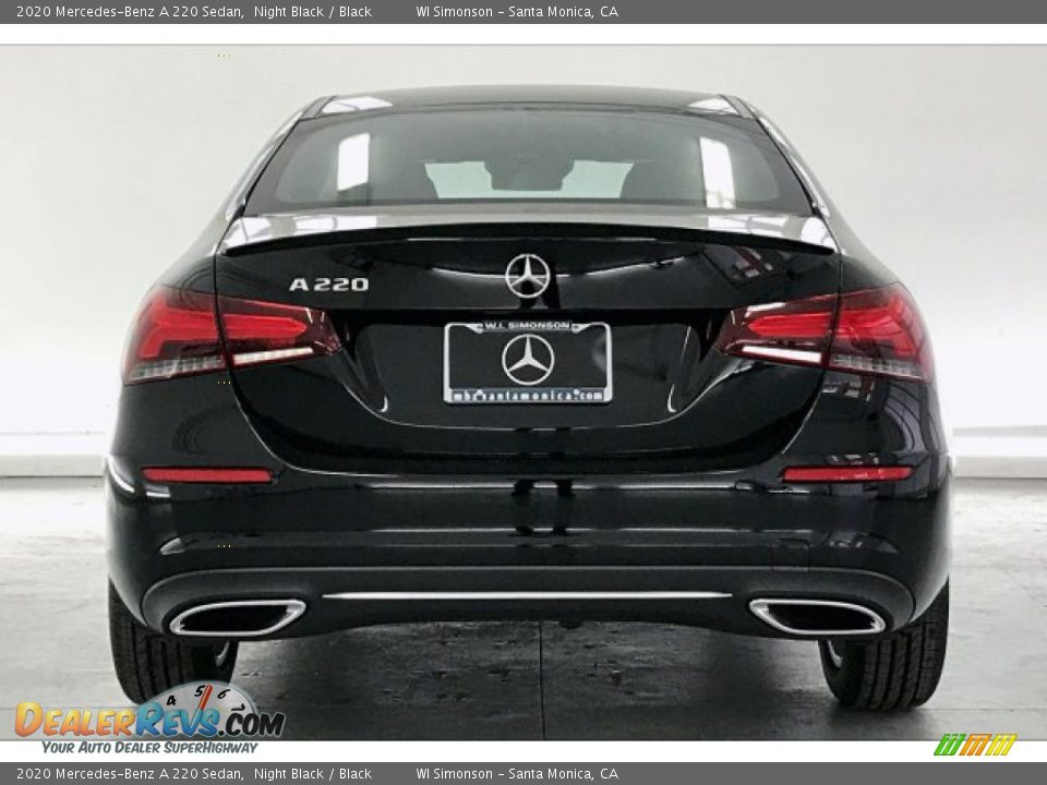 2020 Mercedes-Benz A 220 Sedan Night Black / Black Photo #3