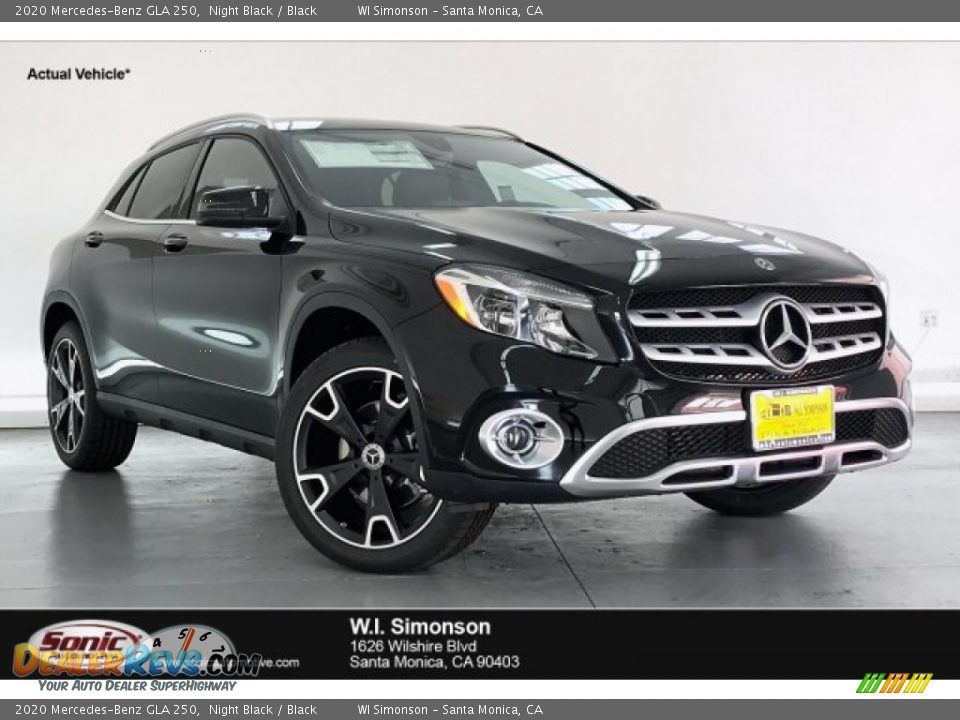 2020 Mercedes-Benz GLA 250 Night Black / Black Photo #1