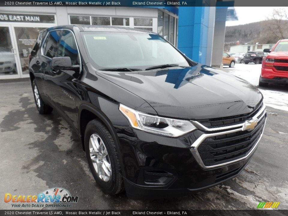 2020 Chevrolet Traverse LS AWD Mosaic Black Metallic / Jet Black Photo #1