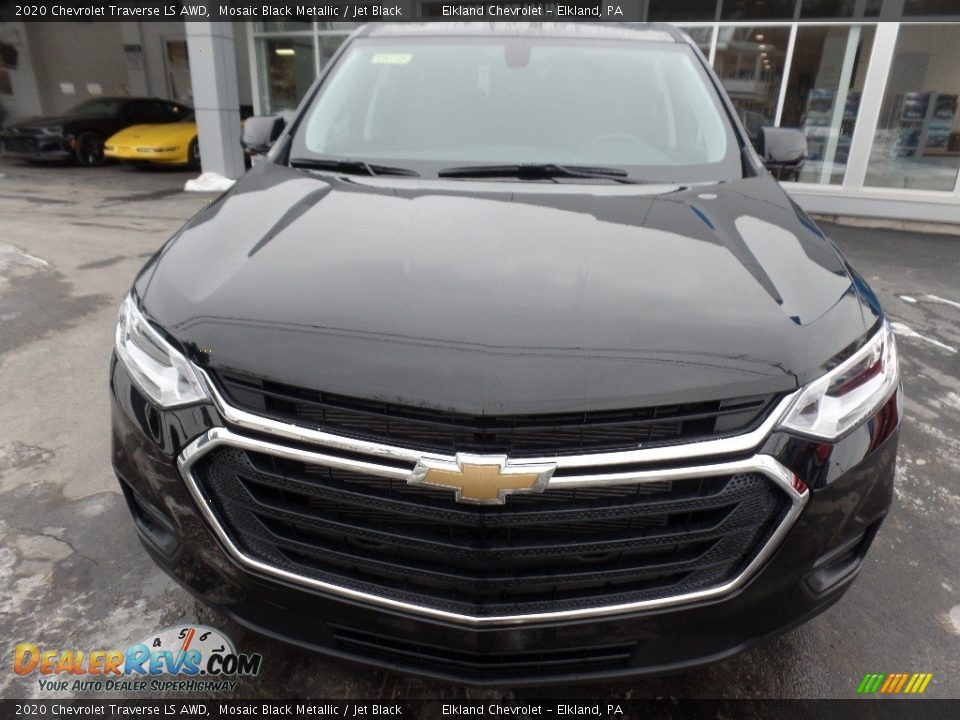 2020 Chevrolet Traverse LS AWD Mosaic Black Metallic / Jet Black Photo #2