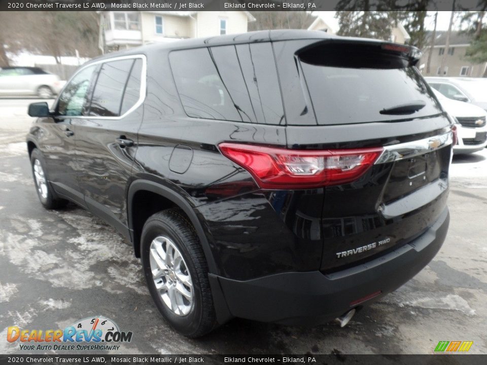 2020 Chevrolet Traverse LS AWD Mosaic Black Metallic / Jet Black Photo #5