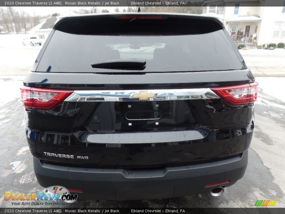 2020 Chevrolet Traverse LS AWD Mosaic Black Metallic / Jet Black Photo #6