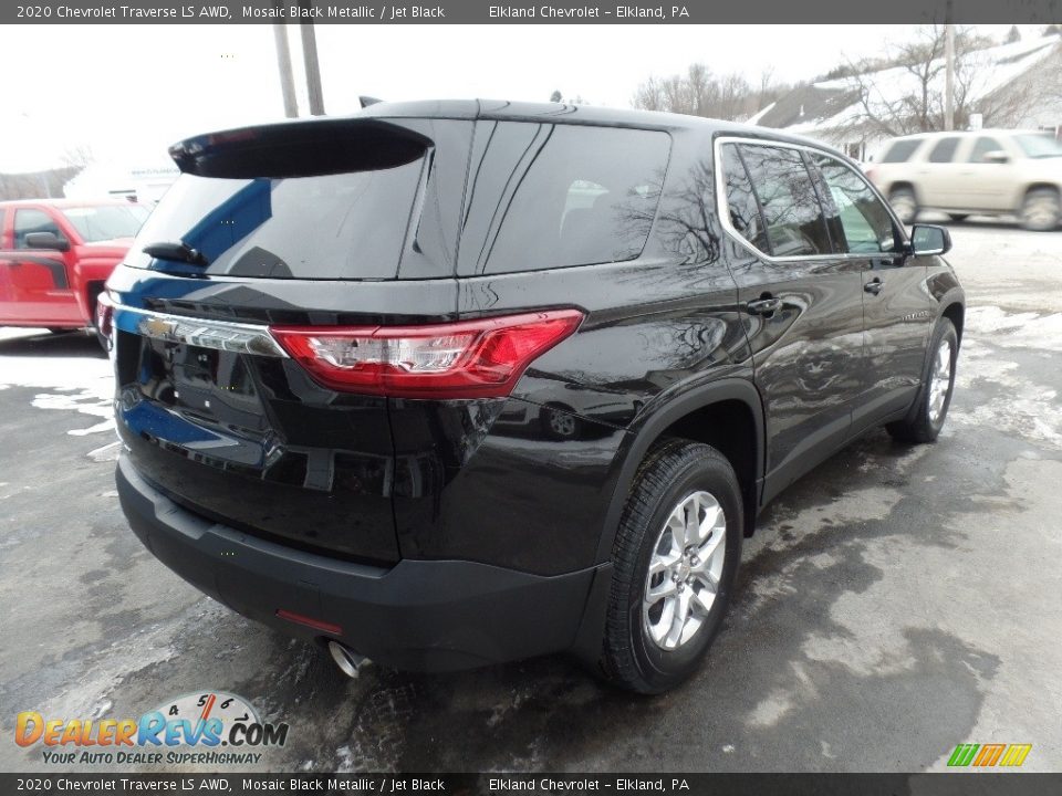 2020 Chevrolet Traverse LS AWD Mosaic Black Metallic / Jet Black Photo #7