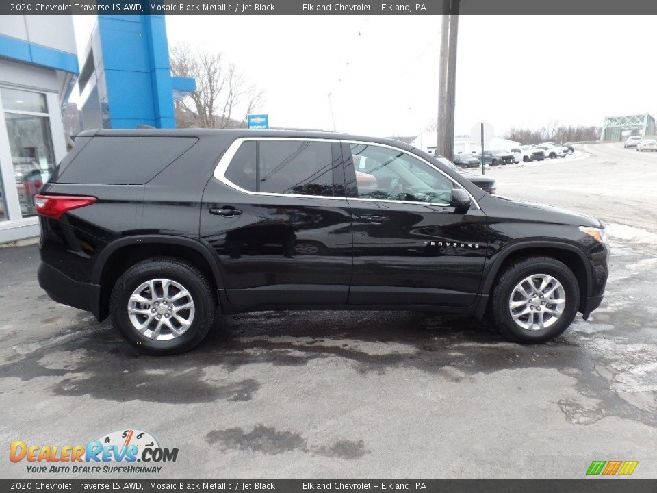 2020 Chevrolet Traverse LS AWD Mosaic Black Metallic / Jet Black Photo #8