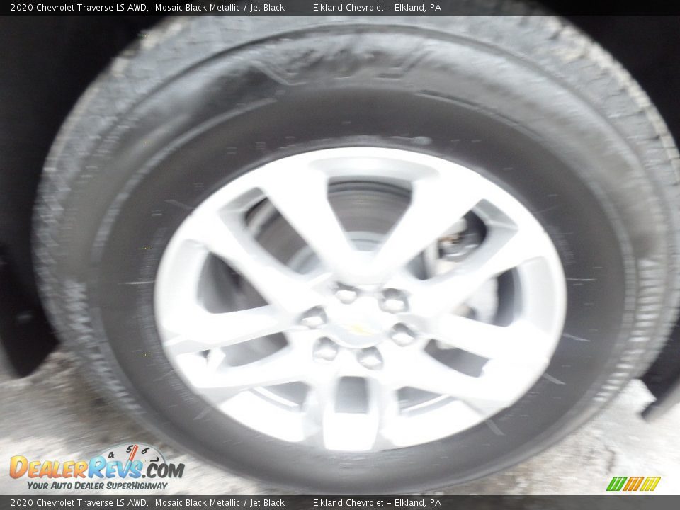 2020 Chevrolet Traverse LS AWD Mosaic Black Metallic / Jet Black Photo #9