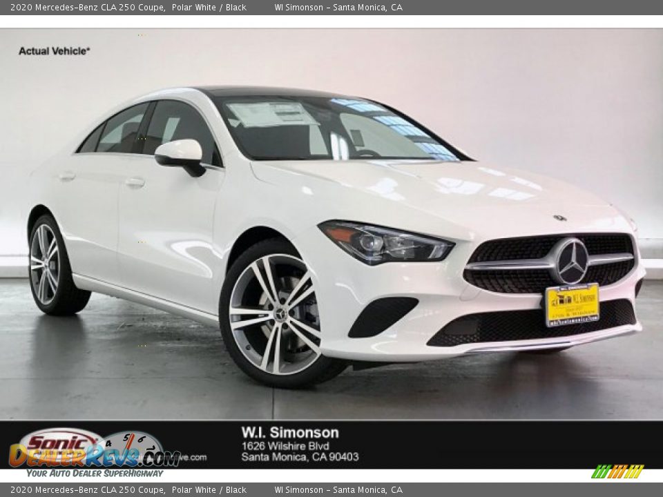 2020 Mercedes-Benz CLA 250 Coupe Polar White / Black Photo #1