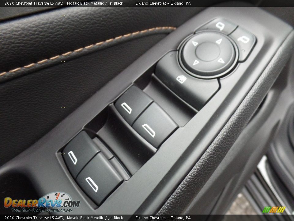 2020 Chevrolet Traverse LS AWD Mosaic Black Metallic / Jet Black Photo #19