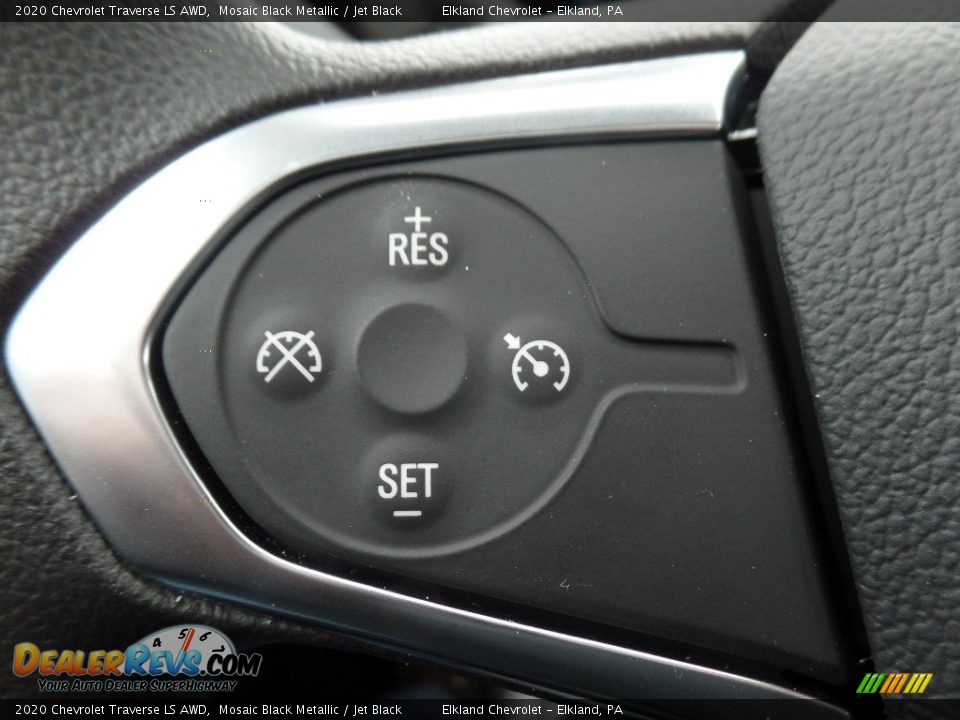 2020 Chevrolet Traverse LS AWD Mosaic Black Metallic / Jet Black Photo #21