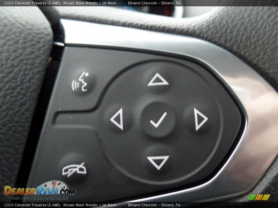 2020 Chevrolet Traverse LS AWD Mosaic Black Metallic / Jet Black Photo #22