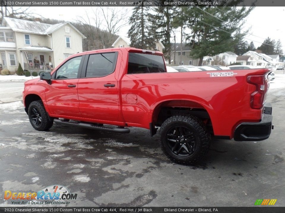 2020 Chevrolet Silverado 1500 Custom Trail Boss Crew Cab 4x4 Red Hot / Jet Black Photo #5