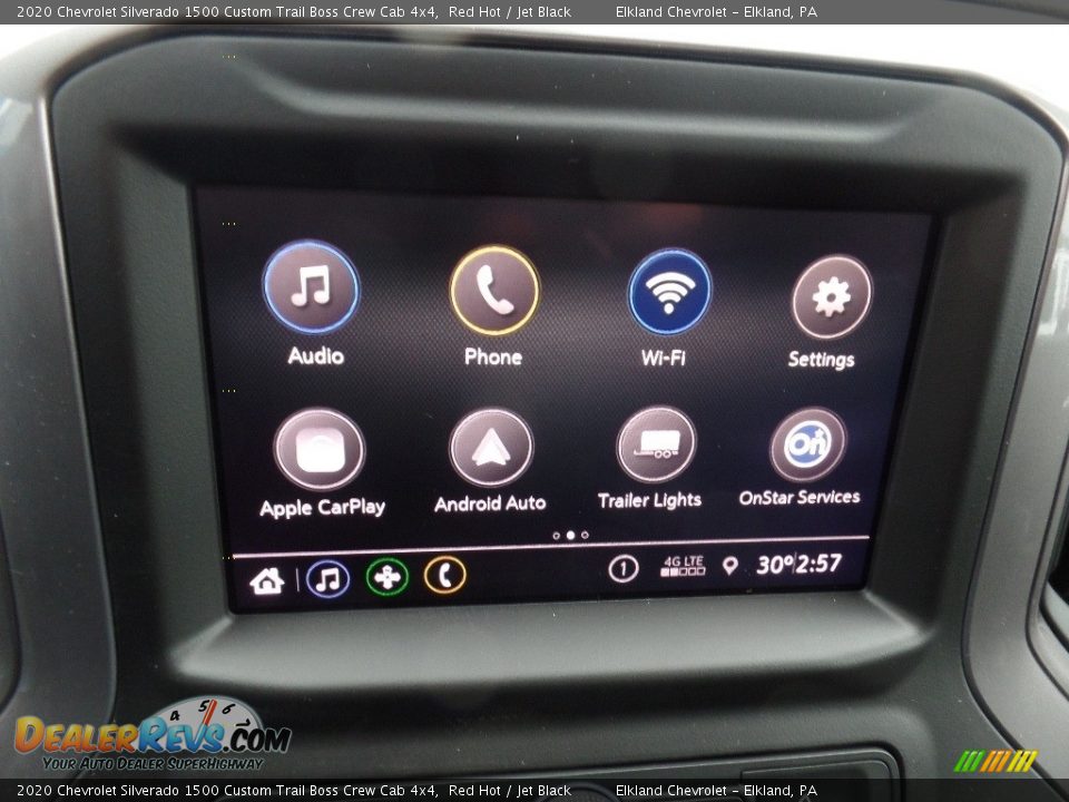 2020 Chevrolet Silverado 1500 Custom Trail Boss Crew Cab 4x4 Red Hot / Jet Black Photo #26