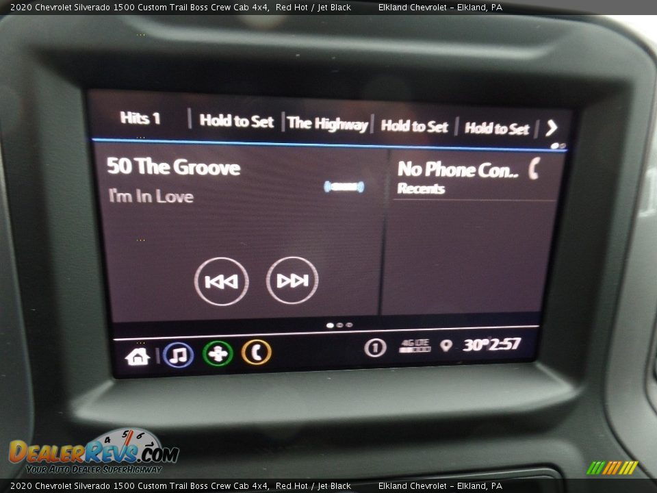 2020 Chevrolet Silverado 1500 Custom Trail Boss Crew Cab 4x4 Red Hot / Jet Black Photo #29
