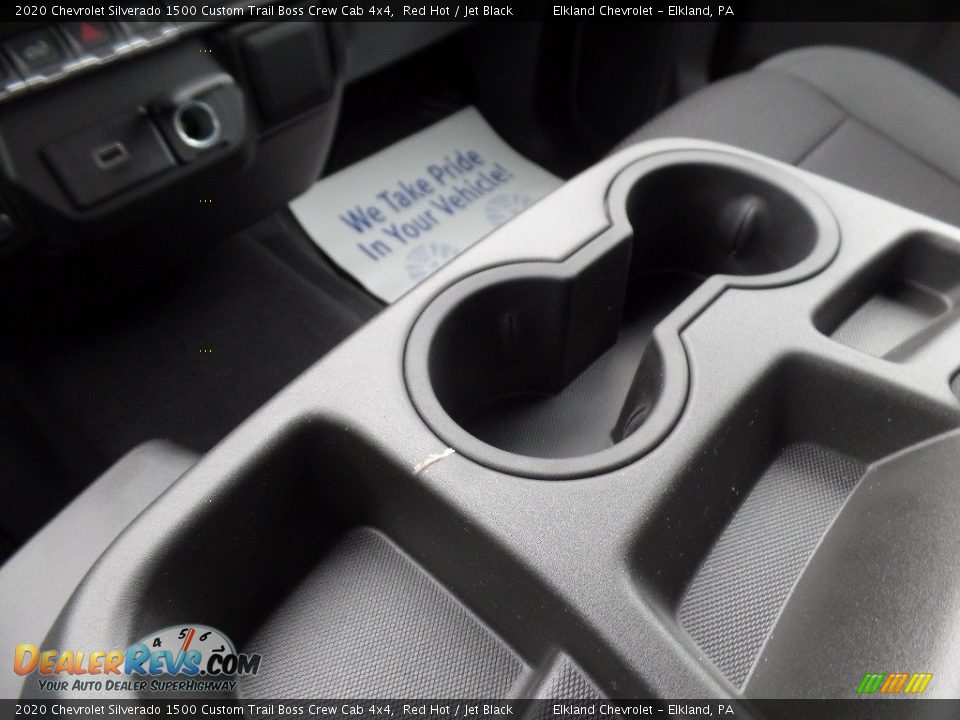2020 Chevrolet Silverado 1500 Custom Trail Boss Crew Cab 4x4 Red Hot / Jet Black Photo #35