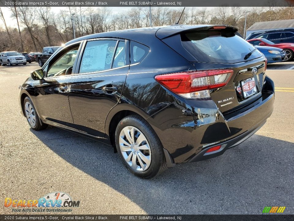 2020 Subaru Impreza 5-Door Crystal Black Silica / Black Photo #4