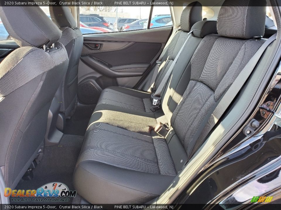 2020 Subaru Impreza 5-Door Crystal Black Silica / Black Photo #6