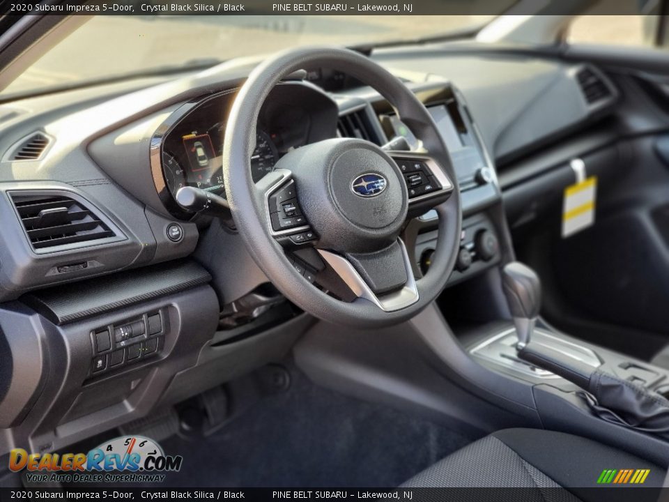 2020 Subaru Impreza 5-Door Crystal Black Silica / Black Photo #7