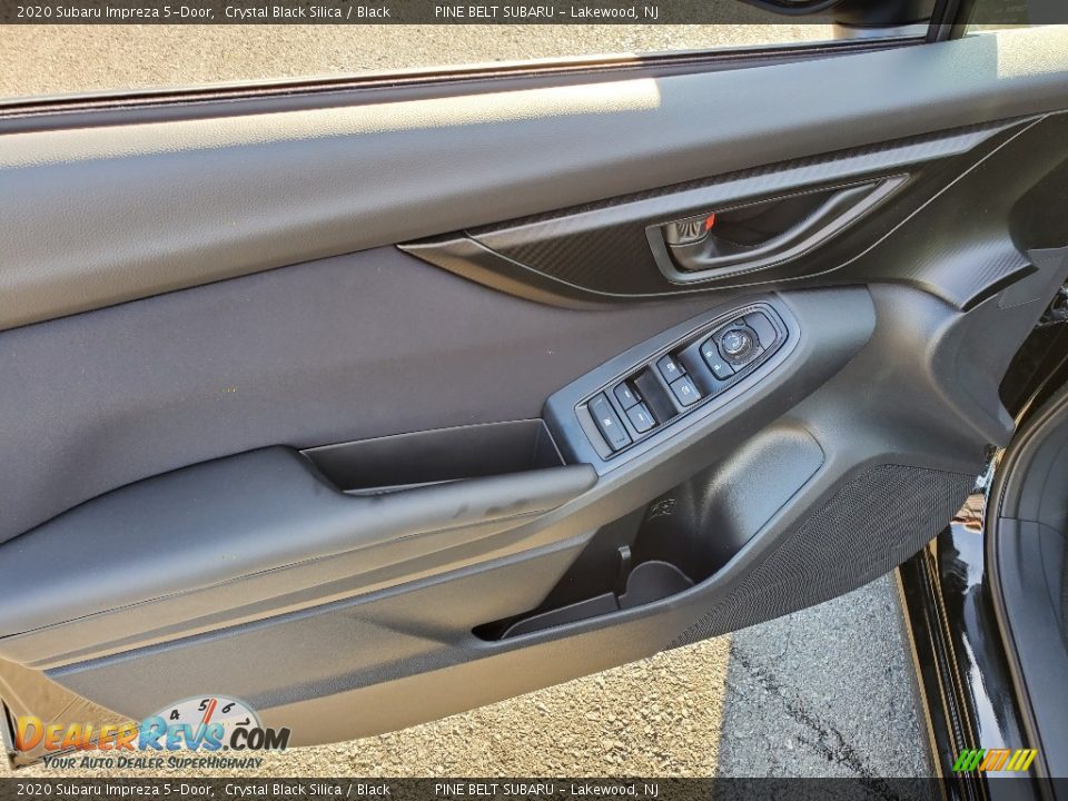 2020 Subaru Impreza 5-Door Crystal Black Silica / Black Photo #8